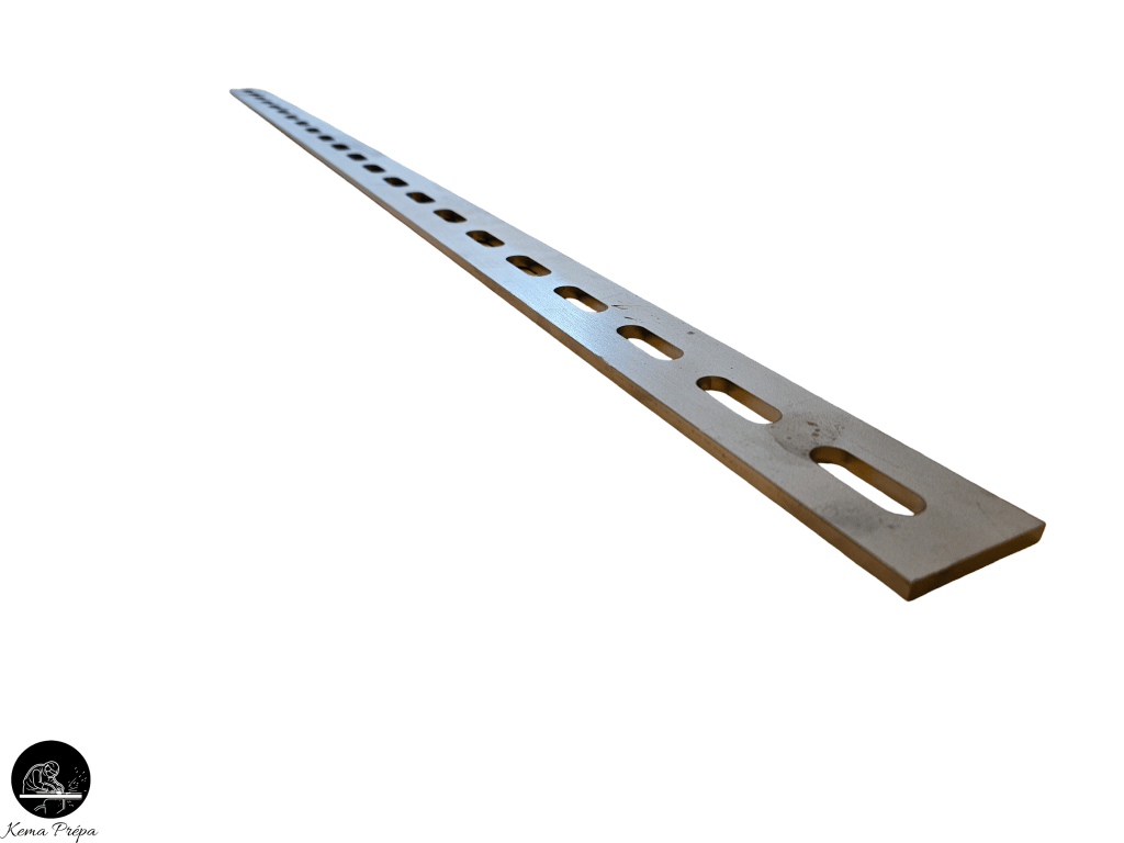 Réglette de fixation inox