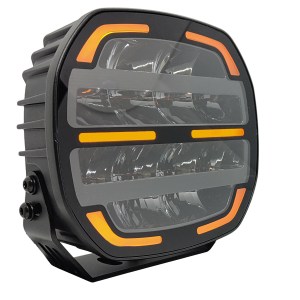 Feu de route Night Seeker 9" Blanc/Ambre – Image 2
