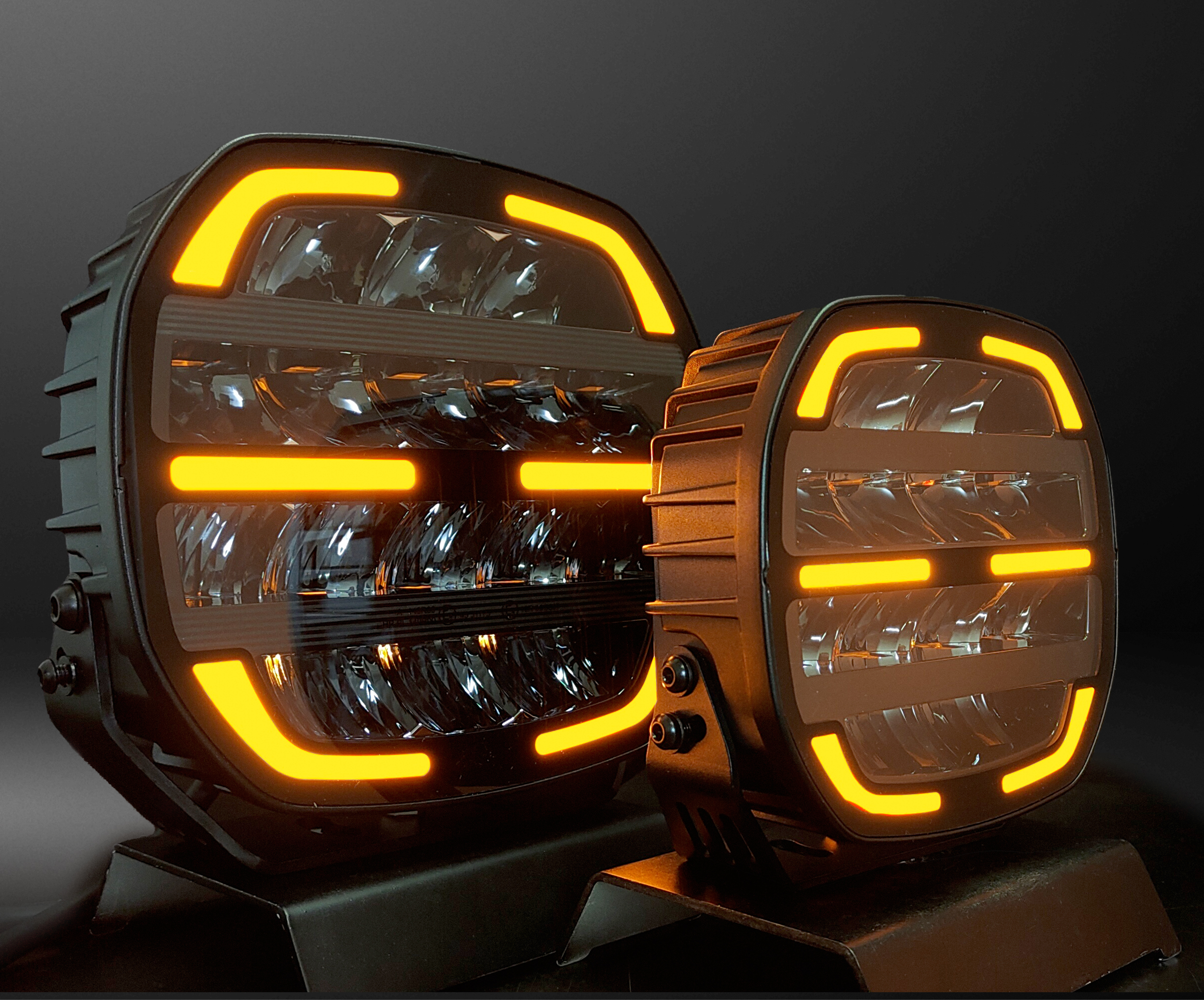 Feu de route Night Seeker 7" Blanc/Ambre – Image 3