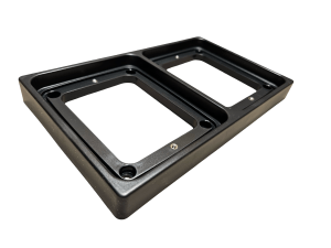 Support feu carré X2 "vertical"